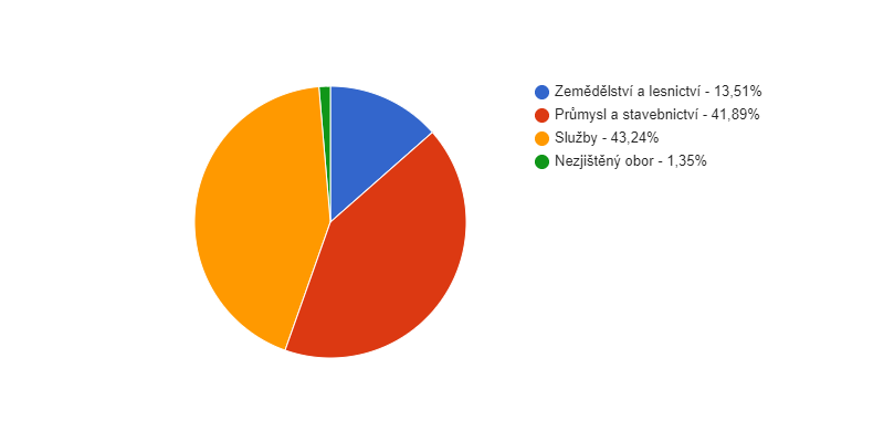 Struktura podnikatelských subjektů podle odvětví v obci Rohoznice v roce 2018